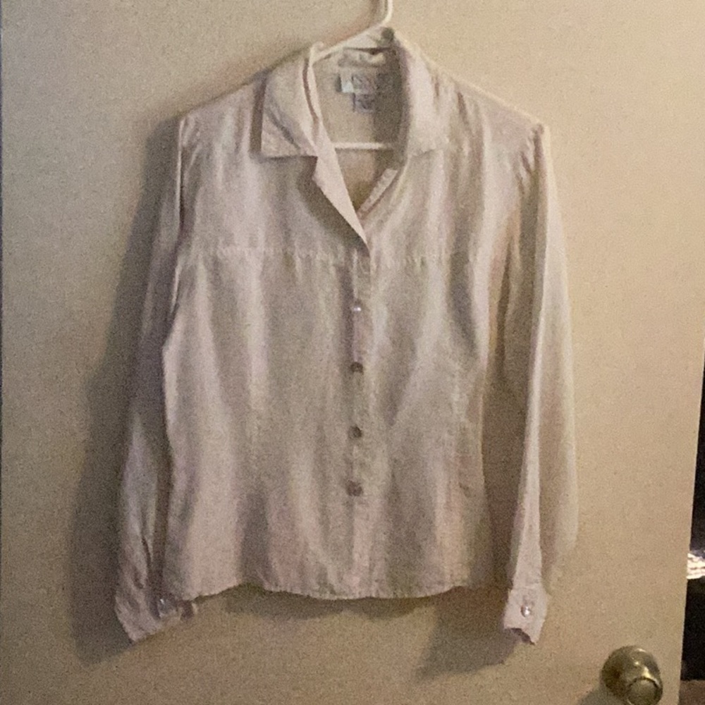 Long sleeve button down dress shirt with